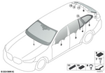 51315B336D5 - Vehicle Trim: Windshield Gr Rain-Light-Solar-Cond.Sen. for BMW Image