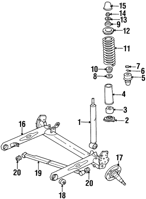 Shocks & Suspension Components for 1997 Audi Cabriolet #0
