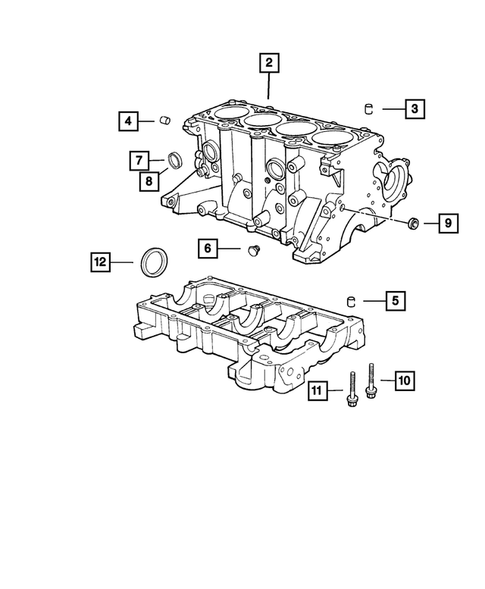 Bloc-cylindre pour 2007 Chrysler PT Cruiser #0