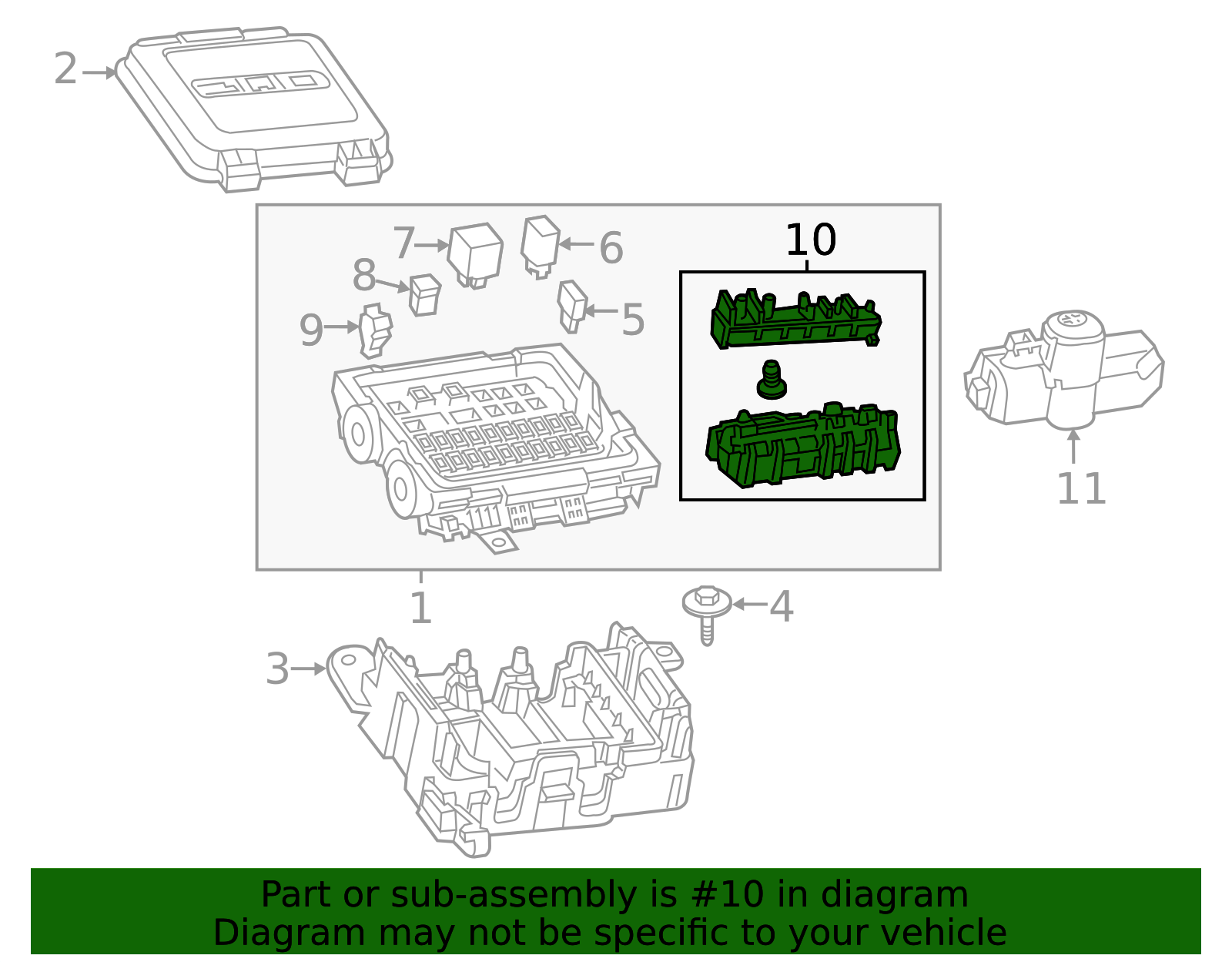 2019-2020 Cadillac CT6 Battery Distribution Engine Compartment Fuse ...