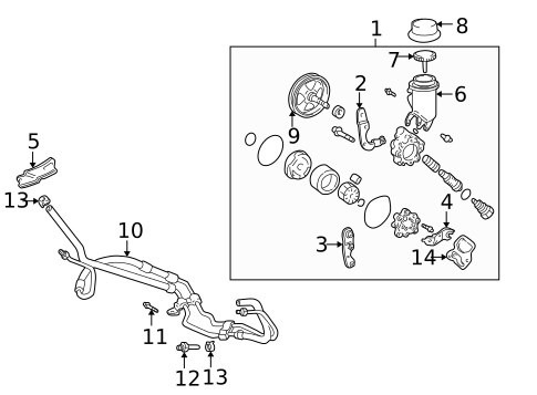 Pump & Hoses for 2002 Toyota Echo #0