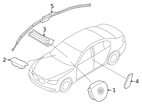 Air Bag Components for 2015 BMW 740Ld xDrive #0