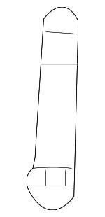 72137SDAA00ZA - Body: Lock Knob for Honda: Accord, Odyssey Image