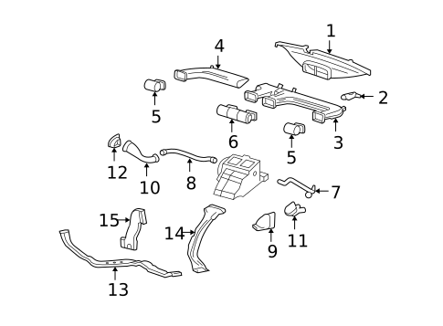 Ducts for 2005 Mercury Monterey #0