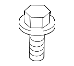 90119A0255 - Electrical: High Note Horn Bolt for Toyota: bZ4X, Camry, Corolla, Corolla Cross, Crown, Crown Signia, GR Corolla, Mirai, Prius, Prius Prime, Sequoia, Tacoma, Tundra, Venza Image