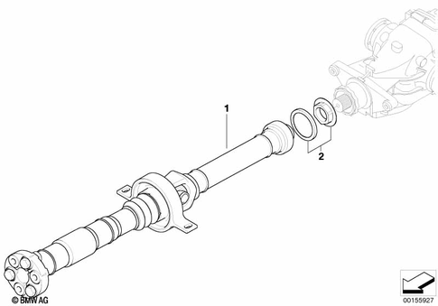 Prop Shaft for 2010 BMW Z4 35i #0