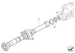 26107614436 - Prop Shaft: Prop Shaft, Dual-Clutch Transmission for BMW Image