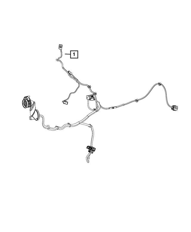 68266479AA - Electrical: Front Door Wiring, Left for Mopar Image