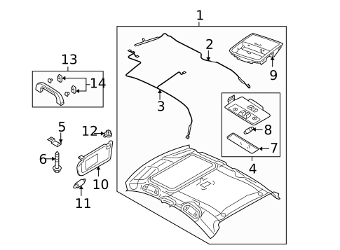 Interior Trim - Roof for 2011 Mazda 3 #1