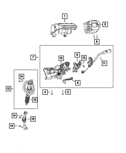 Steering Column and Intermediate Shaft for 2018 Ram 3500 #2