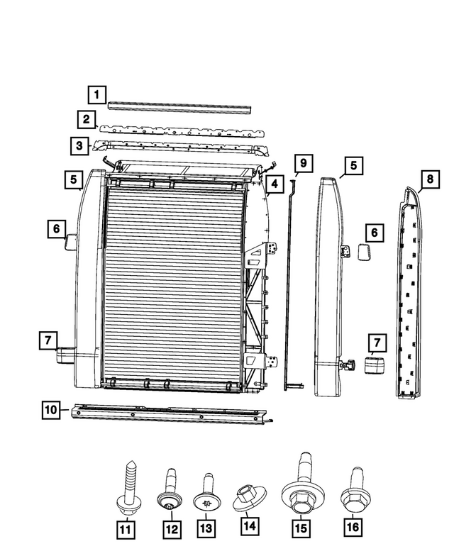 7JG37JXWAA - Doors, Door Mirrors and Related Parts: Roll Up Door Cover for Mopar Image