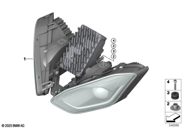 63129898763 - Lights: Led Scheinwerfer -  for BMW-Motorrad Image