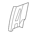 1DX50BD1AB - Body: Lock Pillar Trim for Dodge: Ram 1500, Ram 2500, Ram 3500 | Ram: 1500, 1500 Classic, 2500, 3500 Image