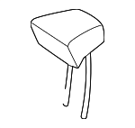 29797085011D05 - Body: Headrest, Center for Mercedes-Benz Image
