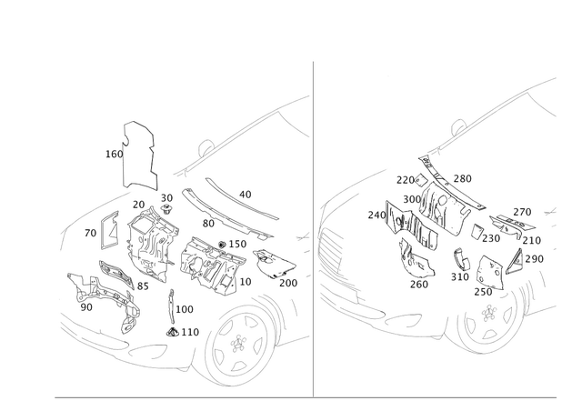 2218300213 - : Cover for Mercedes-Benz Image