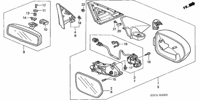 Mirror for 2005 Honda Insight #0
