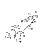 68326149AA - F21-250; 6 Speed; Automatic Transaxle: Shift Cable Bracket for Mopar Image
