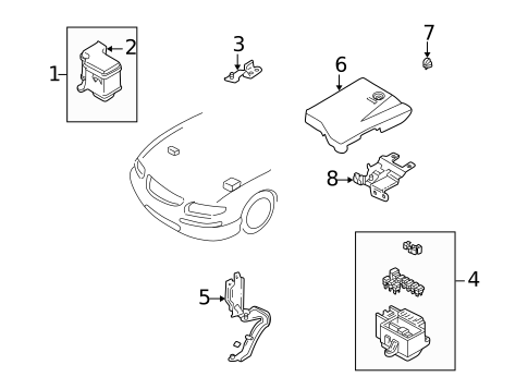 Electrical Components for 2001 Mazda Millenia #0