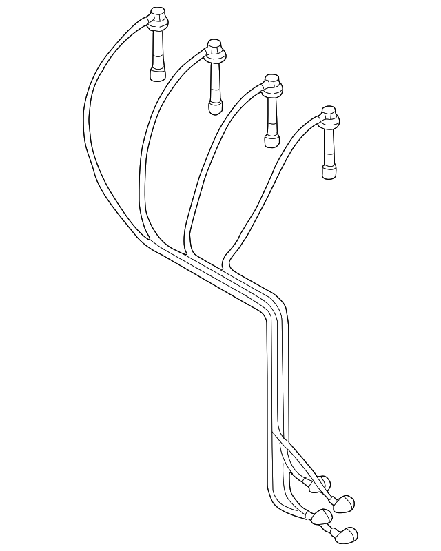 2000-2002 Mazda 626 Spark Plug Wire Set FSD7-18-140C | OEM