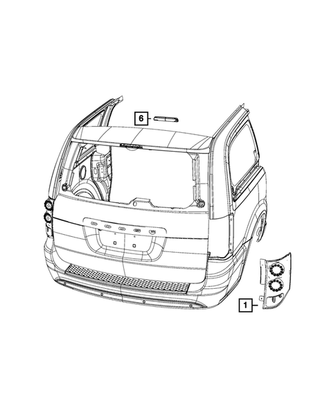 Lamps, Interior and Exterior for 2018 Dodge Grand Caravan #2