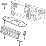 1638379 - Body: Grille for Oldsmobile: Toronado Image