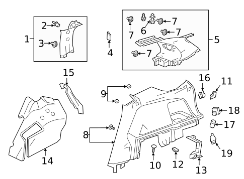 Interior Trim - Quarter Panels for 2025 Honda Passport #0