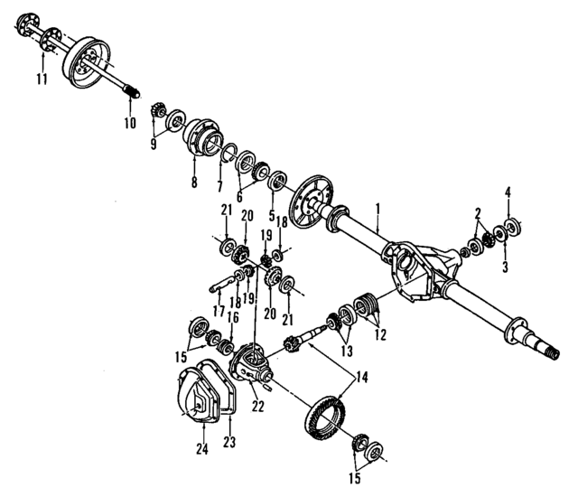 15580001 - Universals &amp; Rear Axle: Axle Housing for GM Image