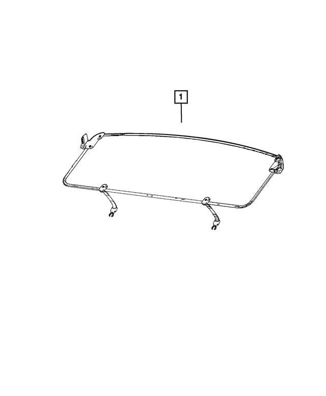 7AU51TX7AA - Interior Trim: Cargo Compartment Cover for Jeep: Grand Cherokee L Image