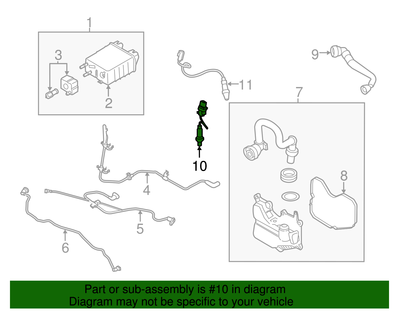 2015-2024 Ford Oxygen Sensor E1GZ-9F472-C | TascaParts.com