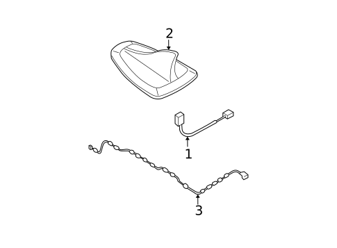 Antenna & Radio for 2008 Nissan Quest #0