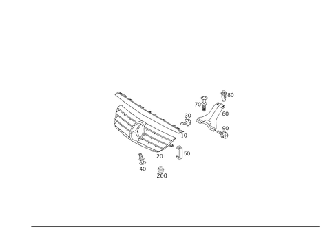 Radiator Grill for 2002 Mercedes-Benz C230 #0