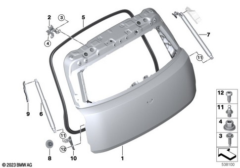 Trunk Lid for 2024 Mini Countryman SE ALL4 #0