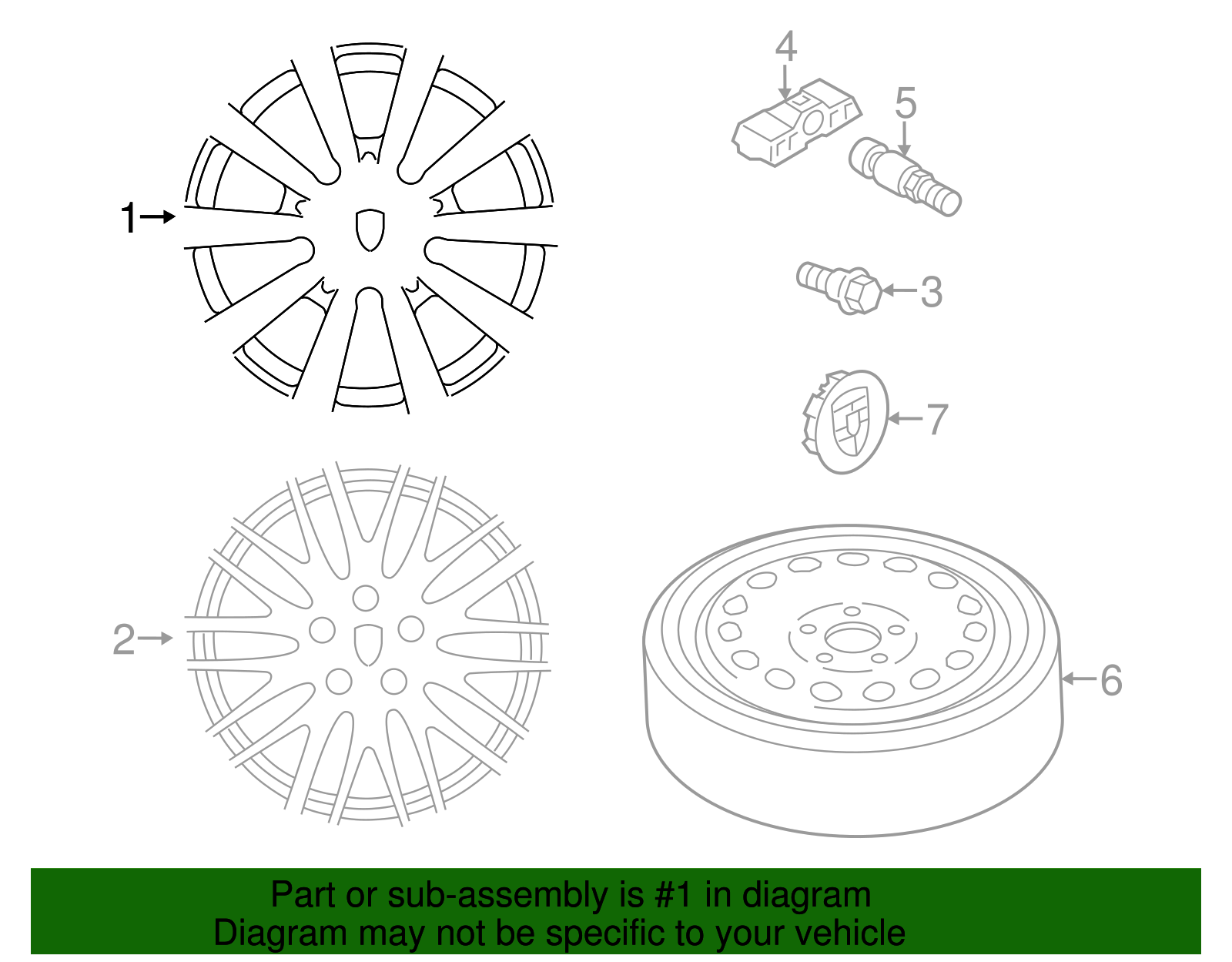 958-601-025-B-EP8 - High-Quality Alloy Wheel Titanium Metallic for 2015 ...