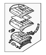 88200R6410X6N - : Cushion Assembly for Hyundai: Santa Fe Image