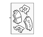 58302K5A00 - Brakes: Rear Pads for Hyundai Image image