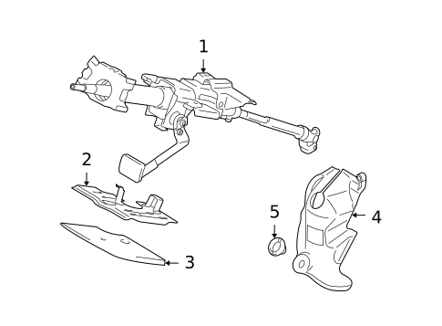 Steering Column Assembly for 2013 Suzuki SX4 #0