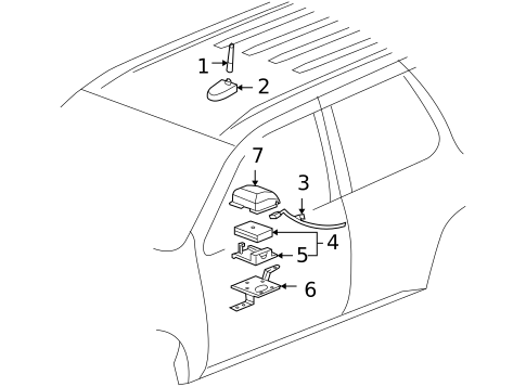 Electrical Components for 2005 Buick Rainier #2
