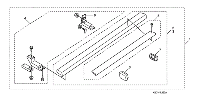 Side Steps (2) for 2010 Honda Element #0