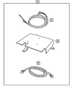 82208723AB - : Satelite Receiver Install Kit for Mopar Image