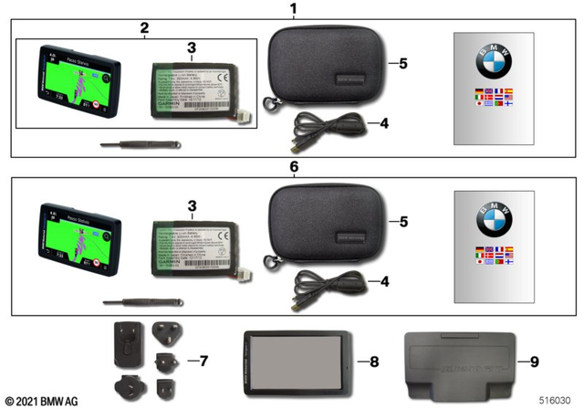 77528544934 - Navigation &amp; Communication: Power Adapter For Navigator - 100-240V for BMW-Motorrad Image