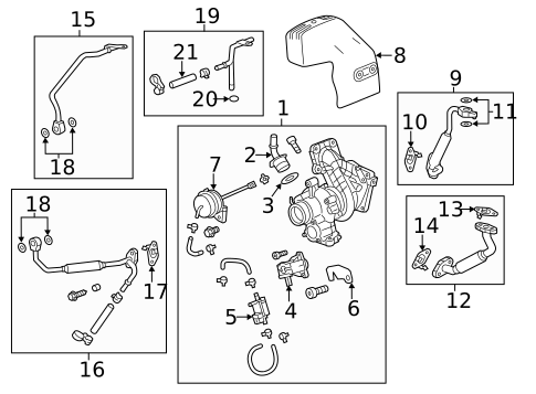 Turbocharger & Components for 2015 Chevrolet Malibu #0