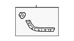 86651S2500 - Body: Bumper Cover Bracket for Hyundai Image