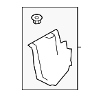 86675S2500 - Body: Bumper Splash Shield for Hyundai Image