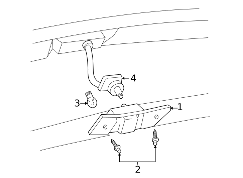 License Lamps for 2013 Buick Enclave #1