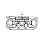 55111871AE - Electrical: A/c And Heater Control for Chrysler: 300 | Dodge: Charger, Magnum Image