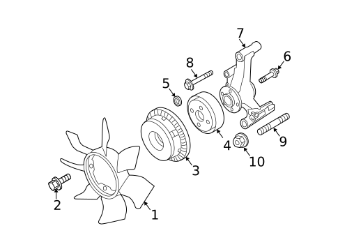 Cooling Fan for 2004 Nissan Pathfinder Armada #0