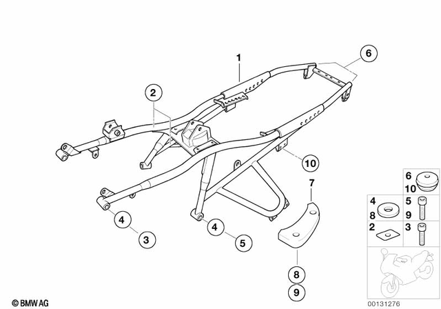 46512330634 - Frame and Mounting Parts: Protection Foil - 25X30 for BMW-Motorrad Image