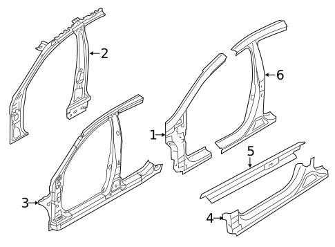 Center Pillar for 2012 Kia Optima #0