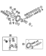 68032258AA - Rear Axle; Corporate 210 MM; Differential and Drive Line: Differential Case Assembly for Mopar Image
