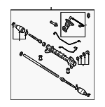 BP4L32110R00 - Steering: Gear Assembly for Mazda: 3 Image